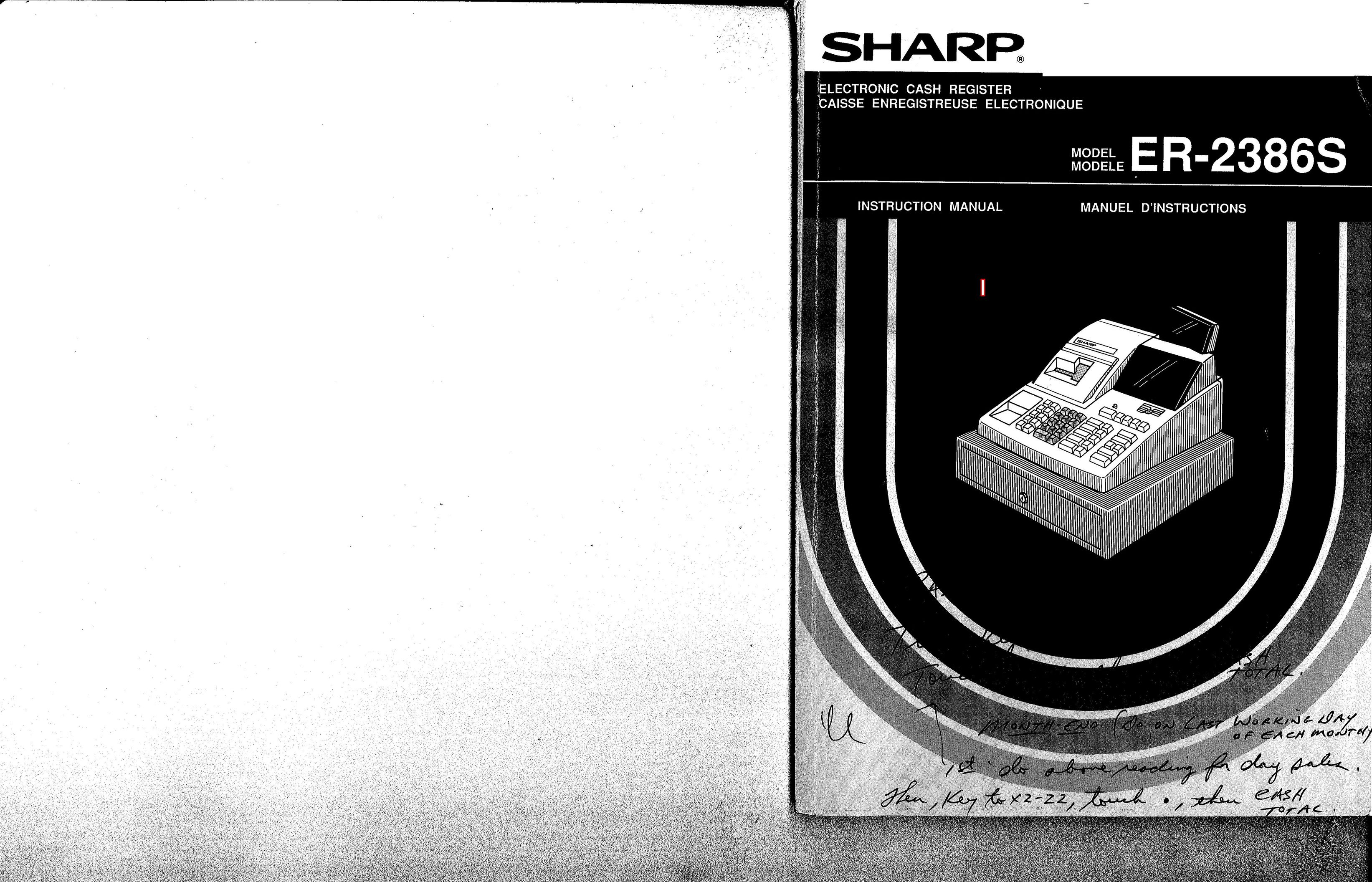 Sharp ER-2386S Cash Register User Manual