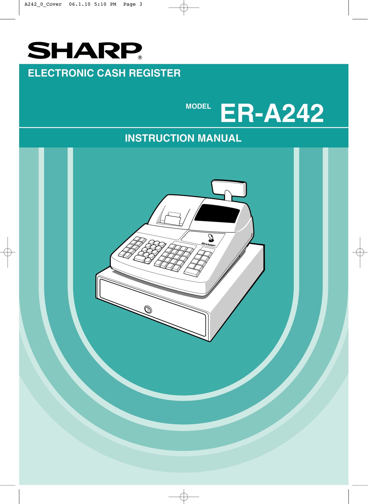Sharp ER-A242 Cash Register User Manual