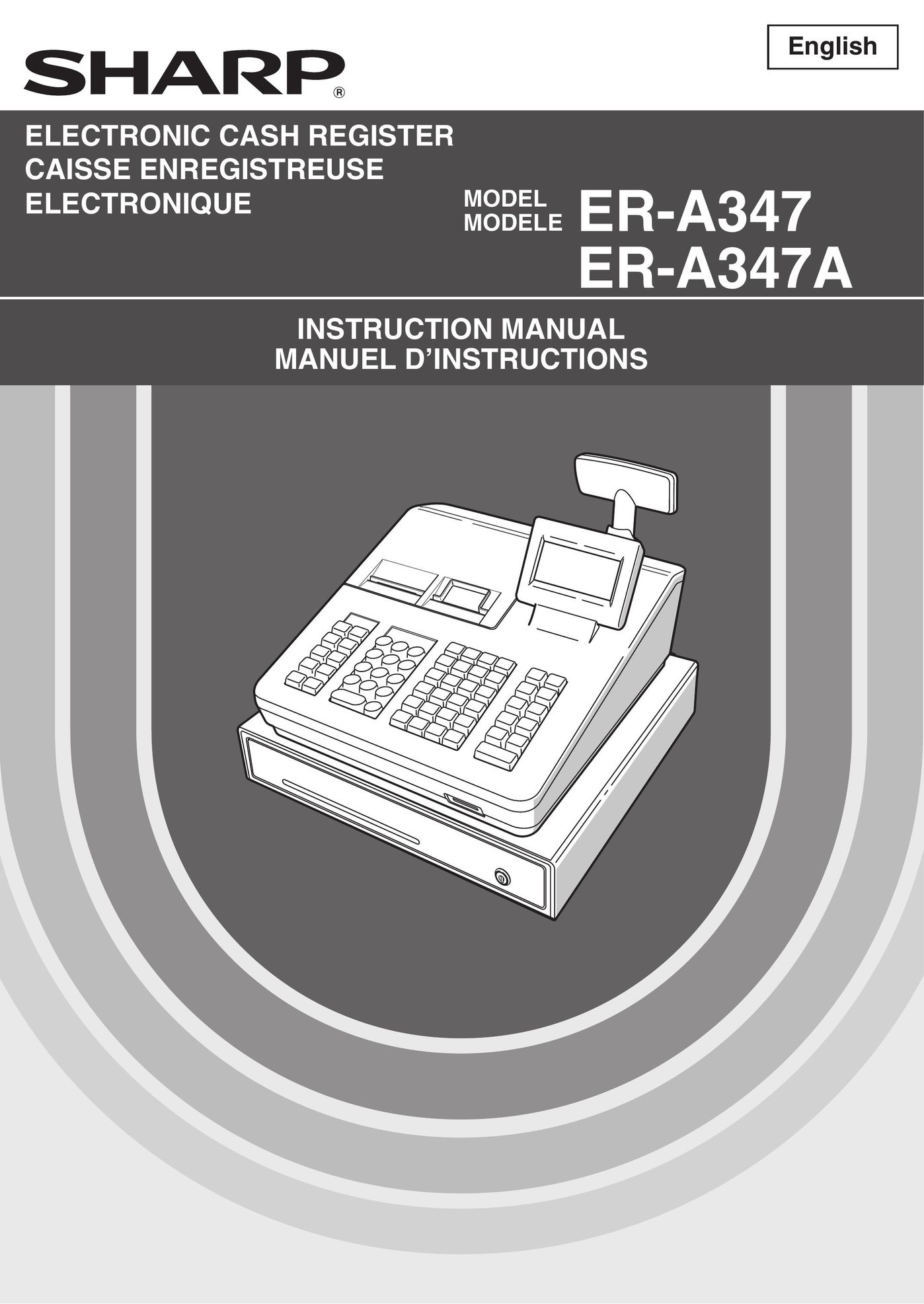 Sharp ER-A347A Cash Register User Manual