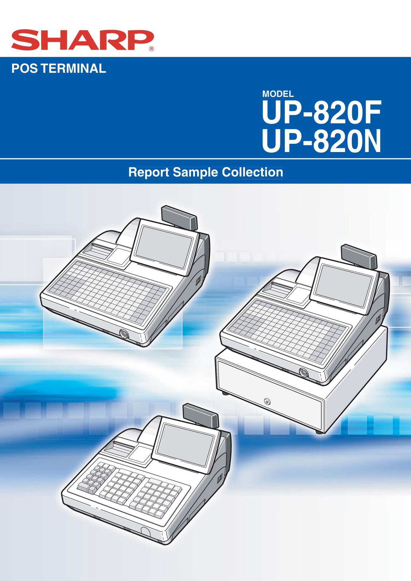 Sharp UP-820F Cash Register User Manual