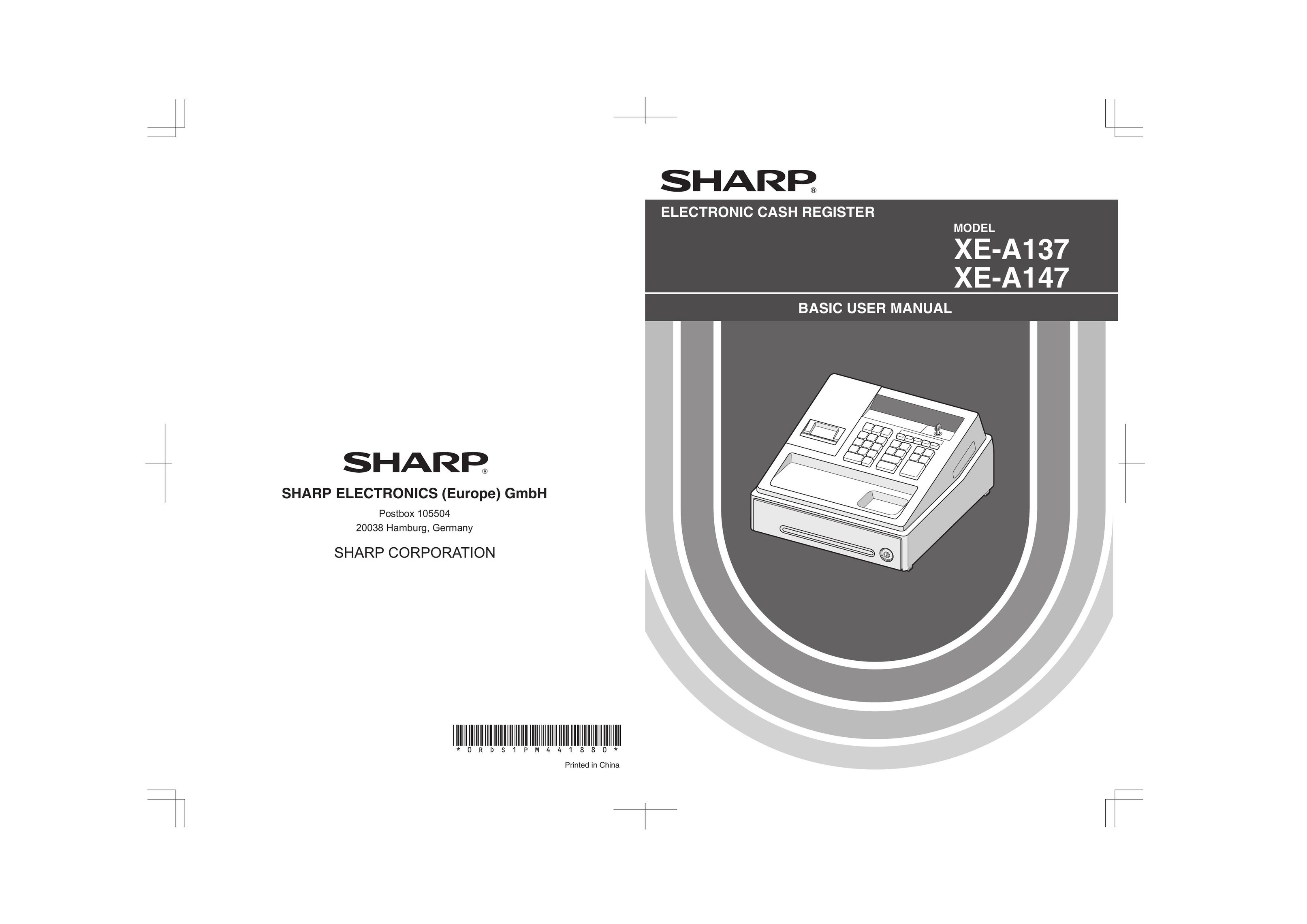 Sharp XE-A137 Cash Register User Manual