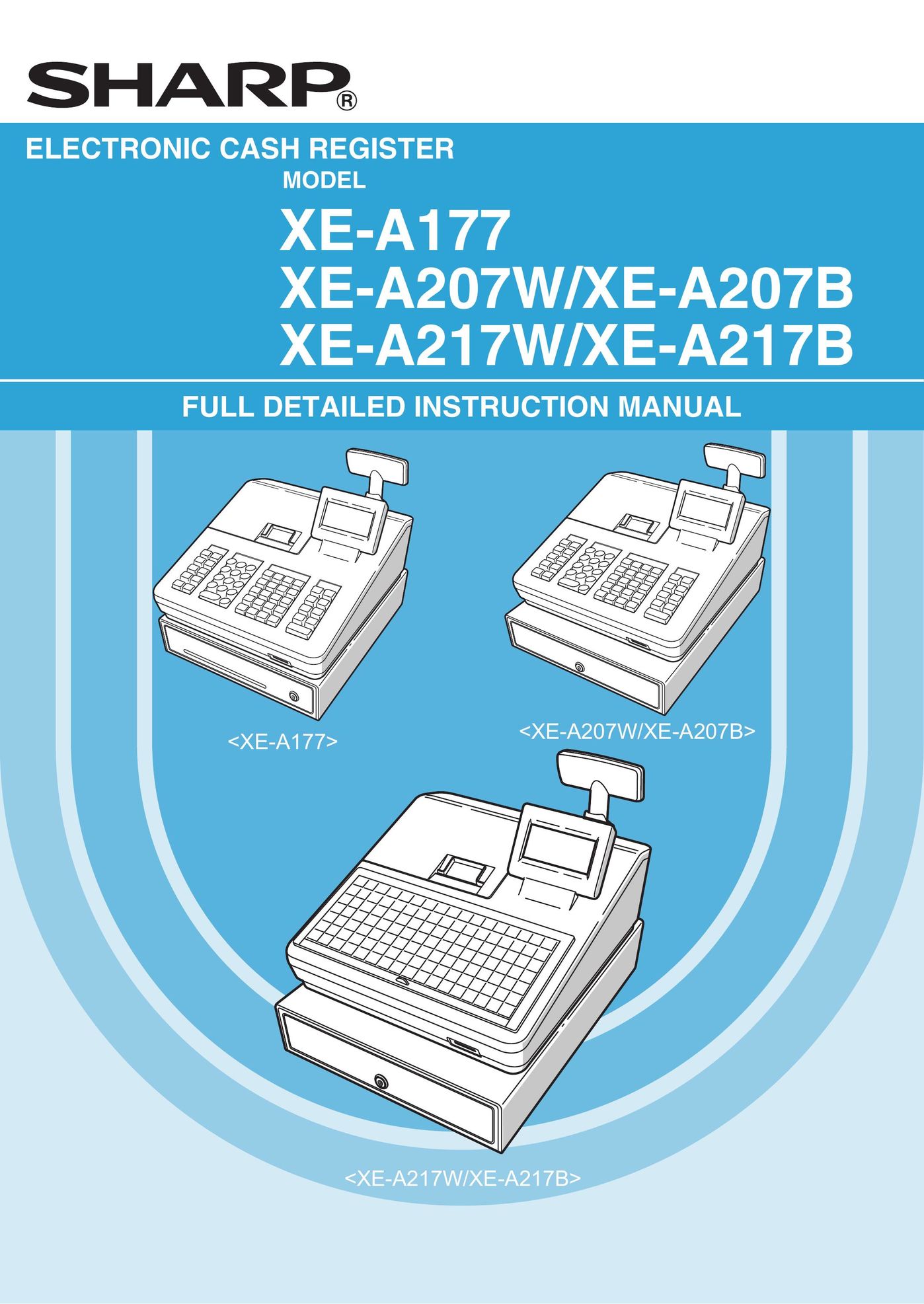 Sharp XE-A177 Cash Register User Manual