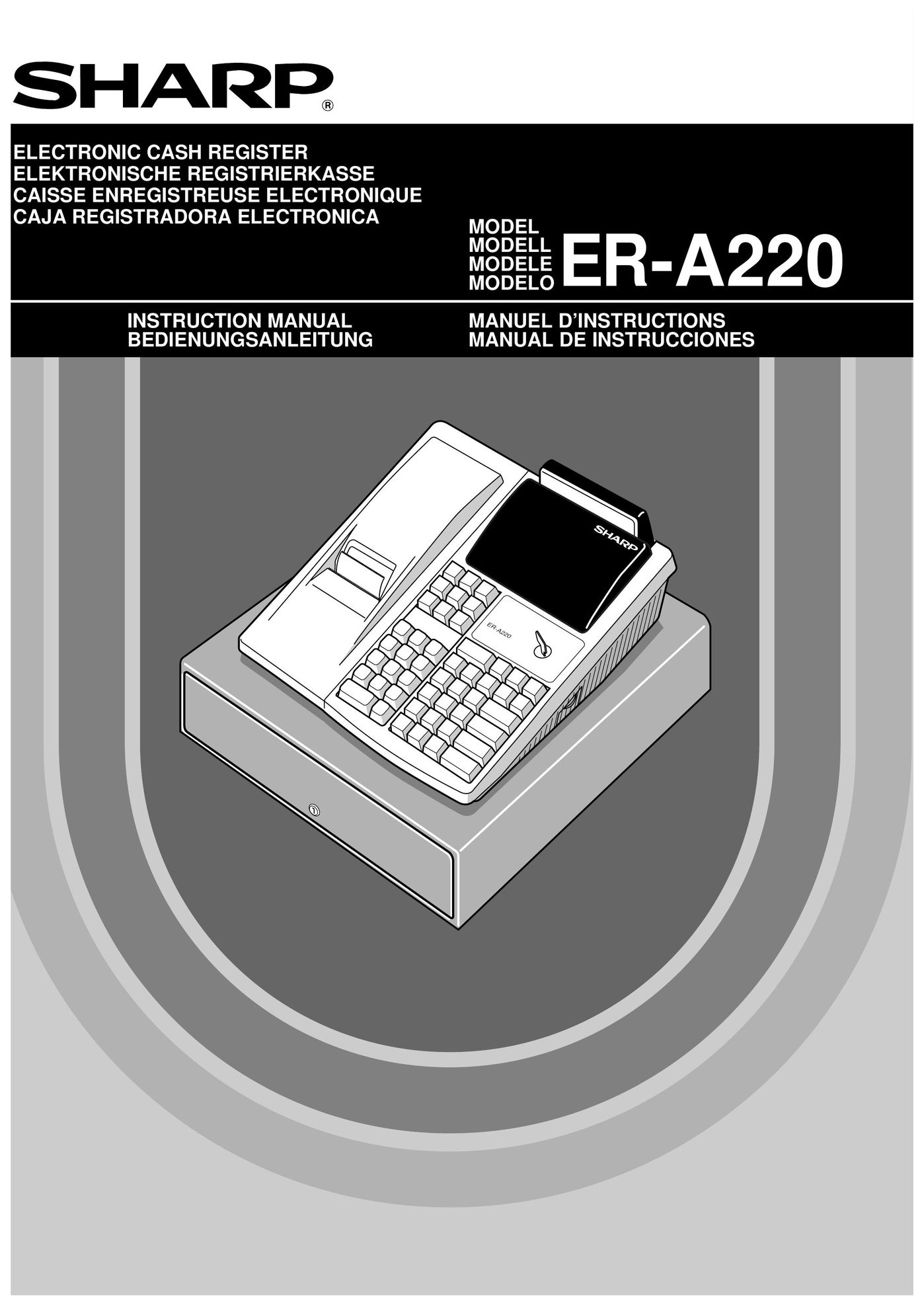 Weider ER-A220 Cash Register User Manual