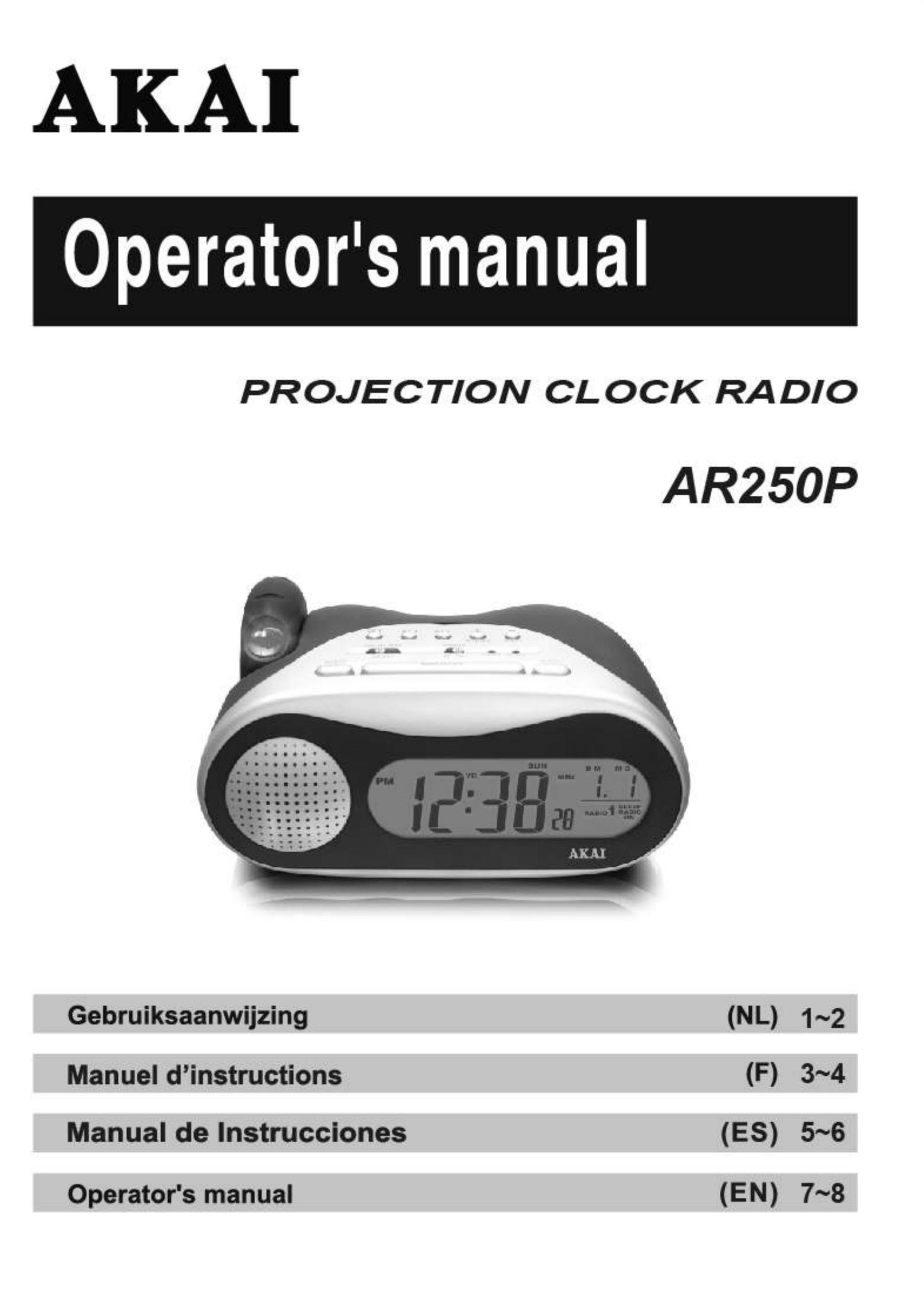 Akai AR250P Clock User Manual