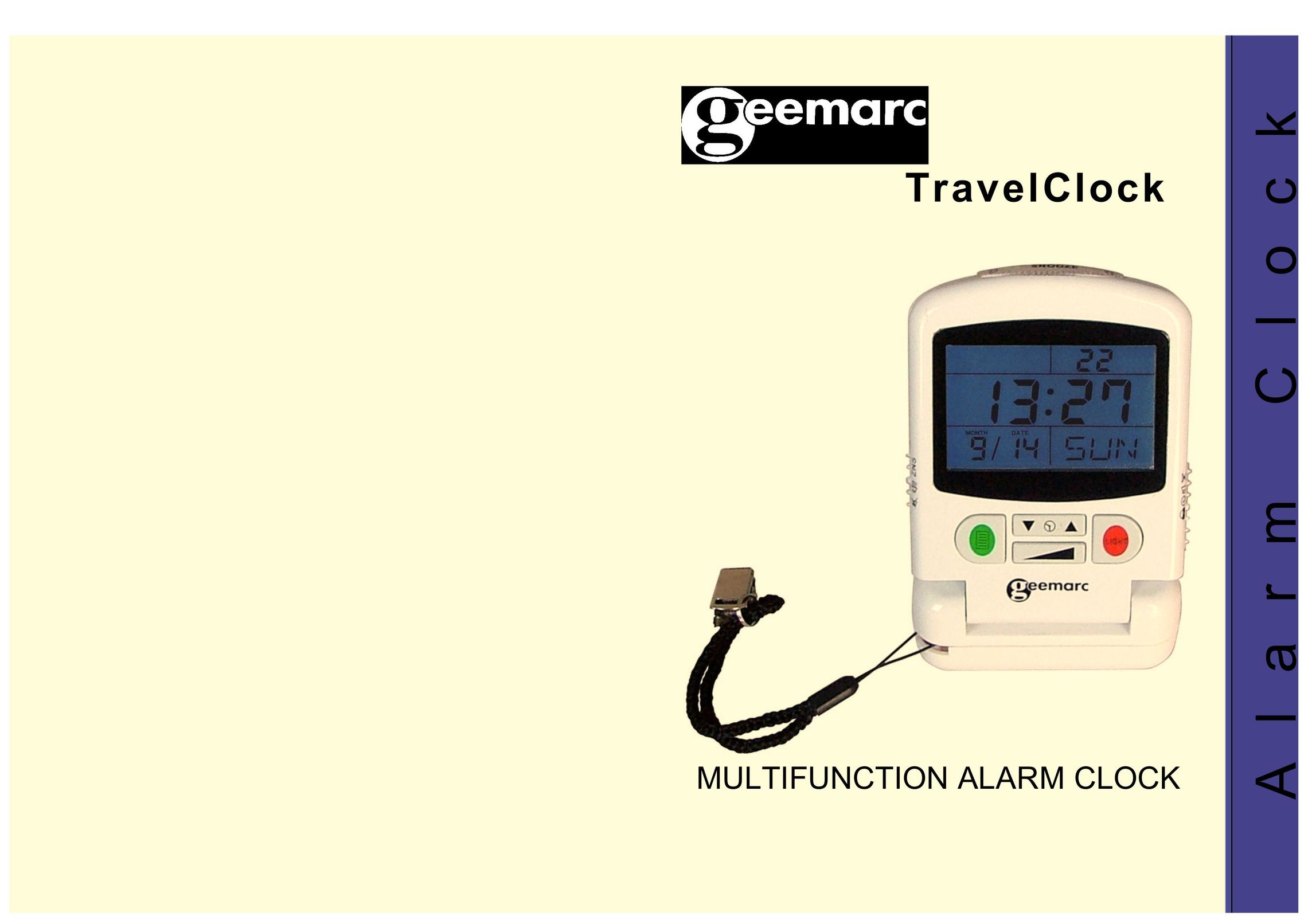 Geemarc TravelClock Clock User Manual