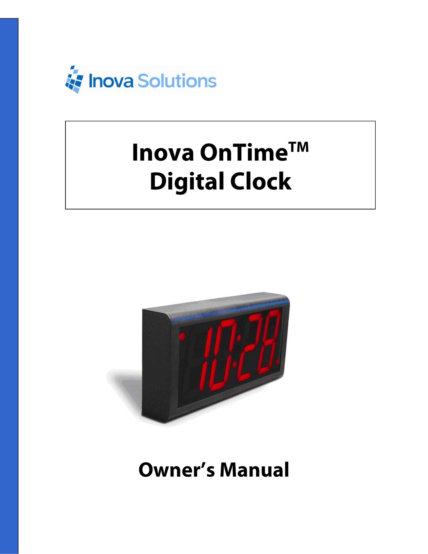 Inova OnTimeTM Clock User Manual