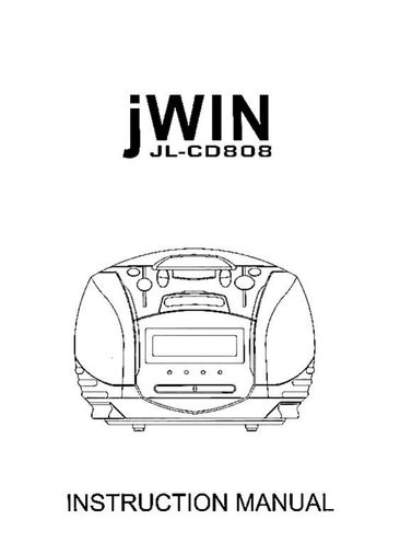 Jwin JL-CD808 Clock User Manual