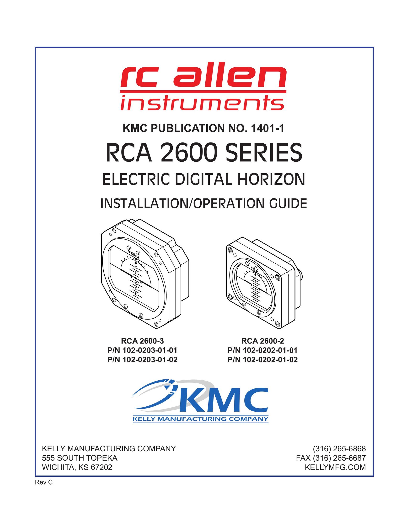 KMC RCA 2600-3 Clock User Manual