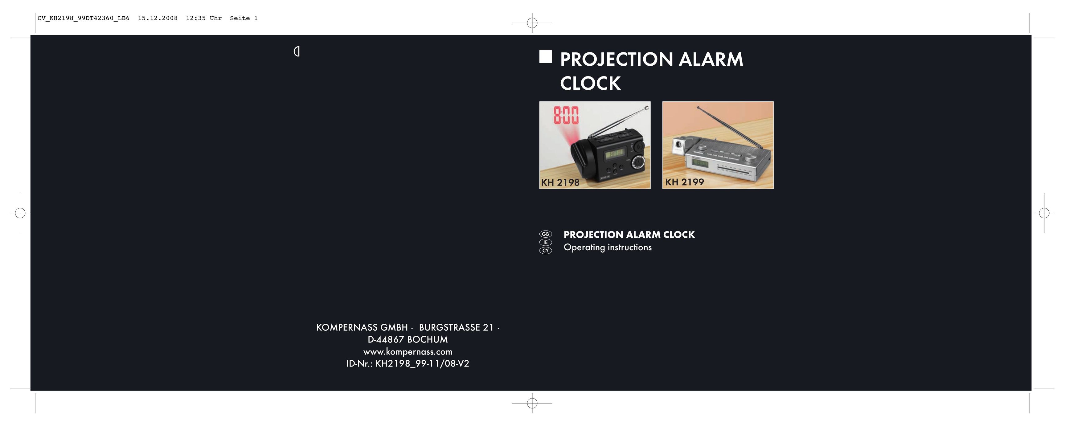 Kompernass KH 2198 Clock User Manual
