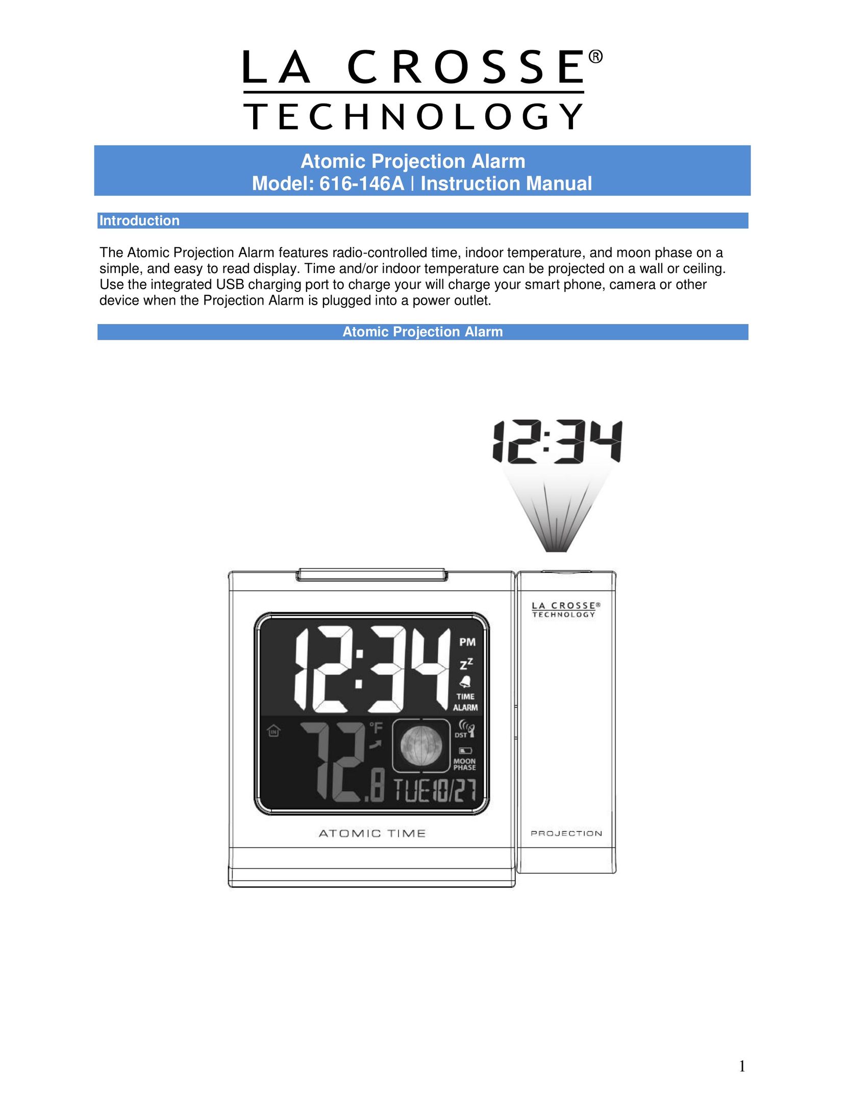 La Crosse Technology 616-146A Clock User Manual