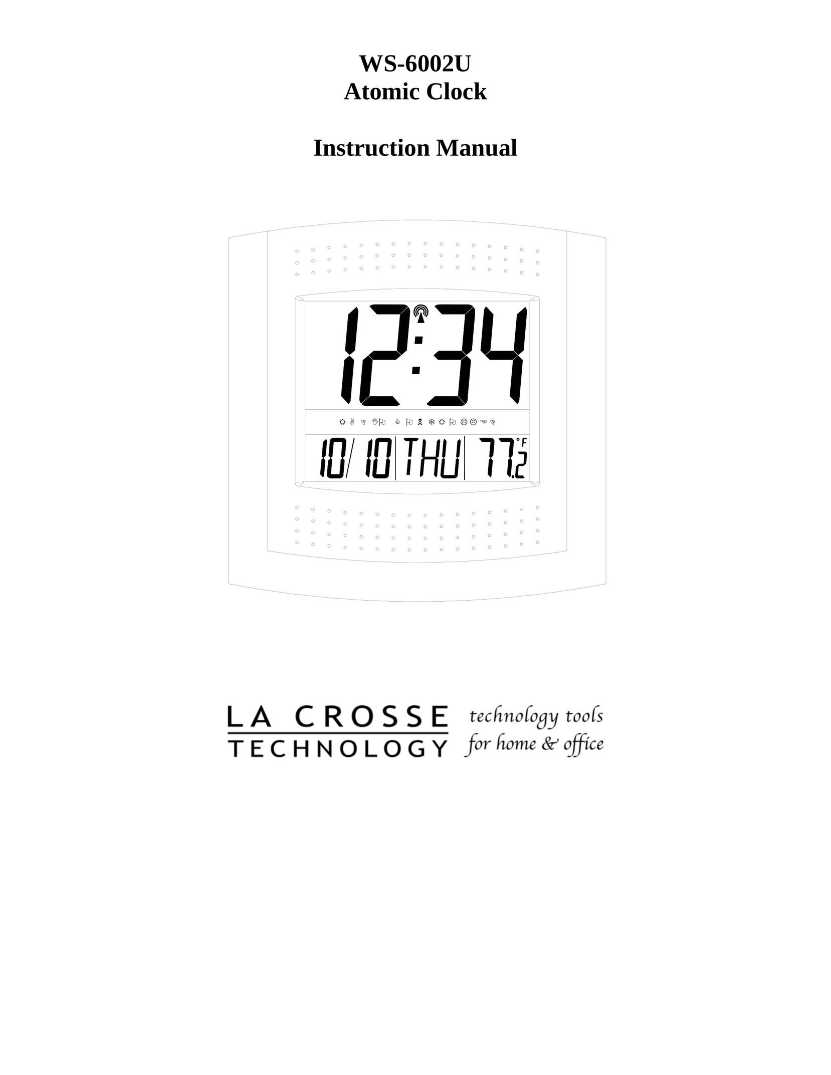 La Crosse Technology WS-6002U Clock User Manual