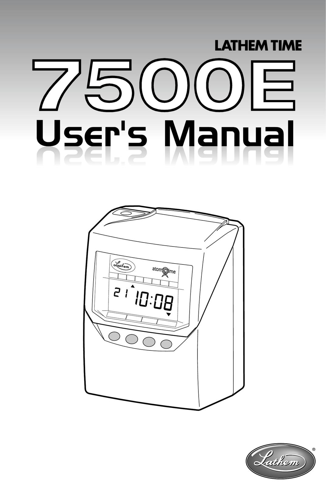 Lathem 7500E Clock User Manual