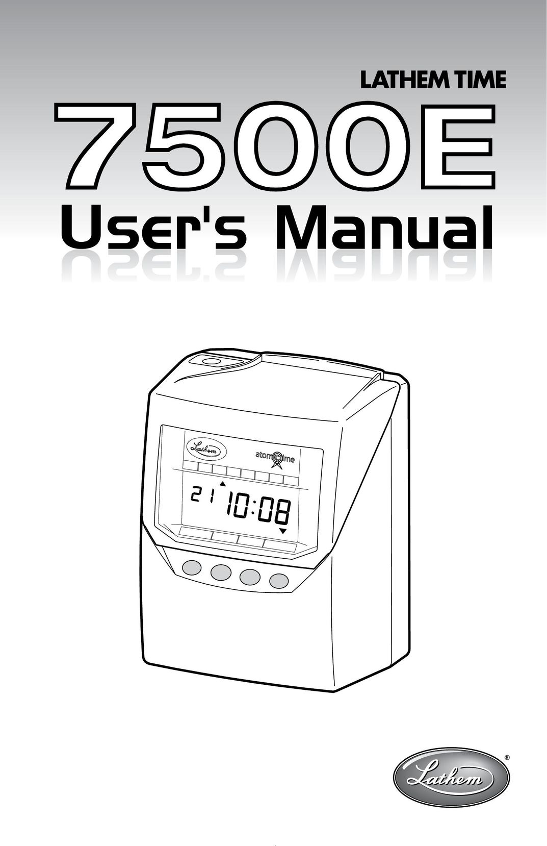 Lathem 7500E Clock User Manual