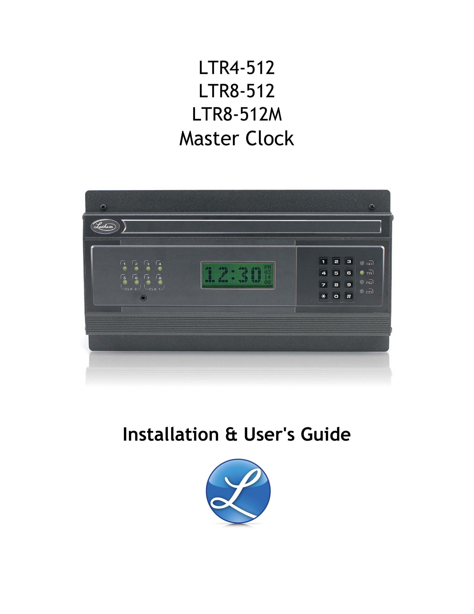 Master Lock LTR8-512M Clock User Manual