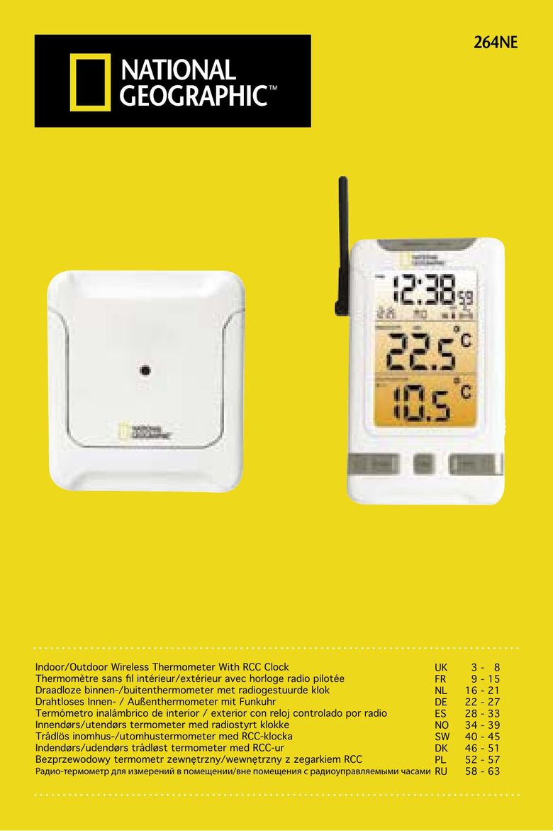 National Geographic 264NE Clock User Manual