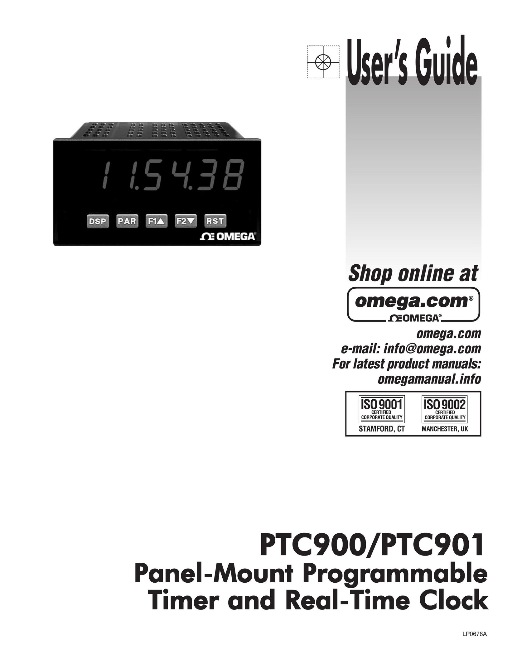 Omega Vehicle Security PTC900 Clock User Manual