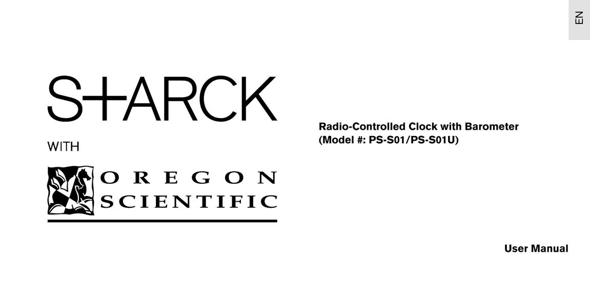 Oregon Scientific PS-S01 Clock User Manual