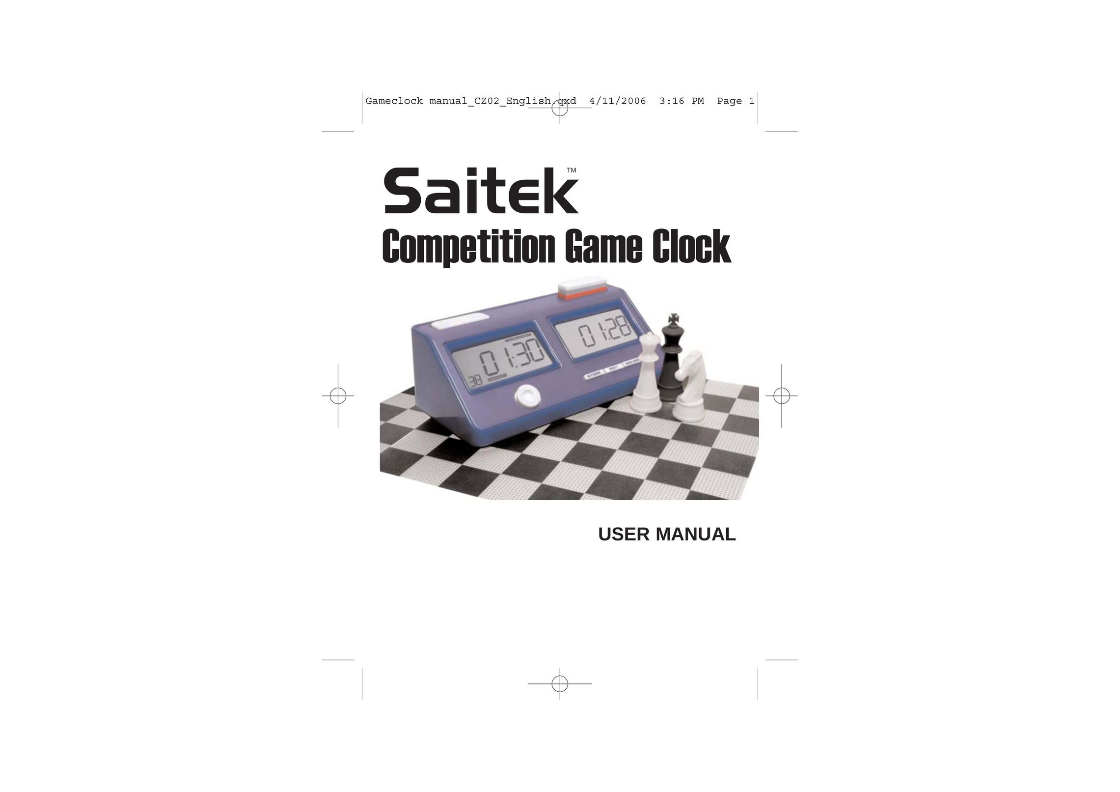 Saitek Game Clock Clock User Manual