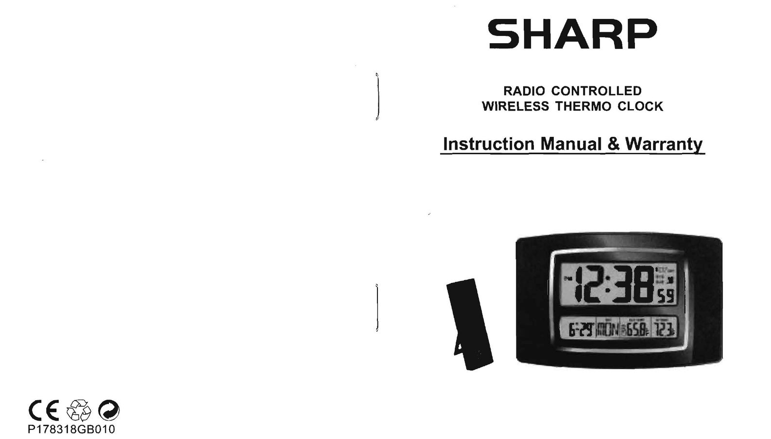 Sharp SPC900 Clock User Manual