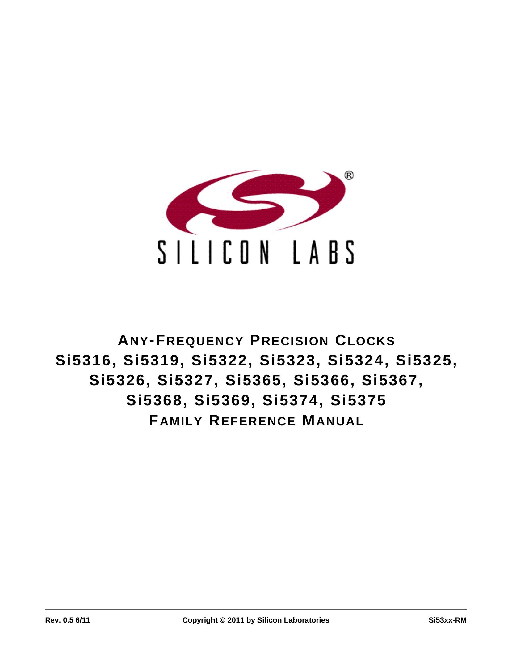 Silicon Laboratories SI5316 Clock User Manual