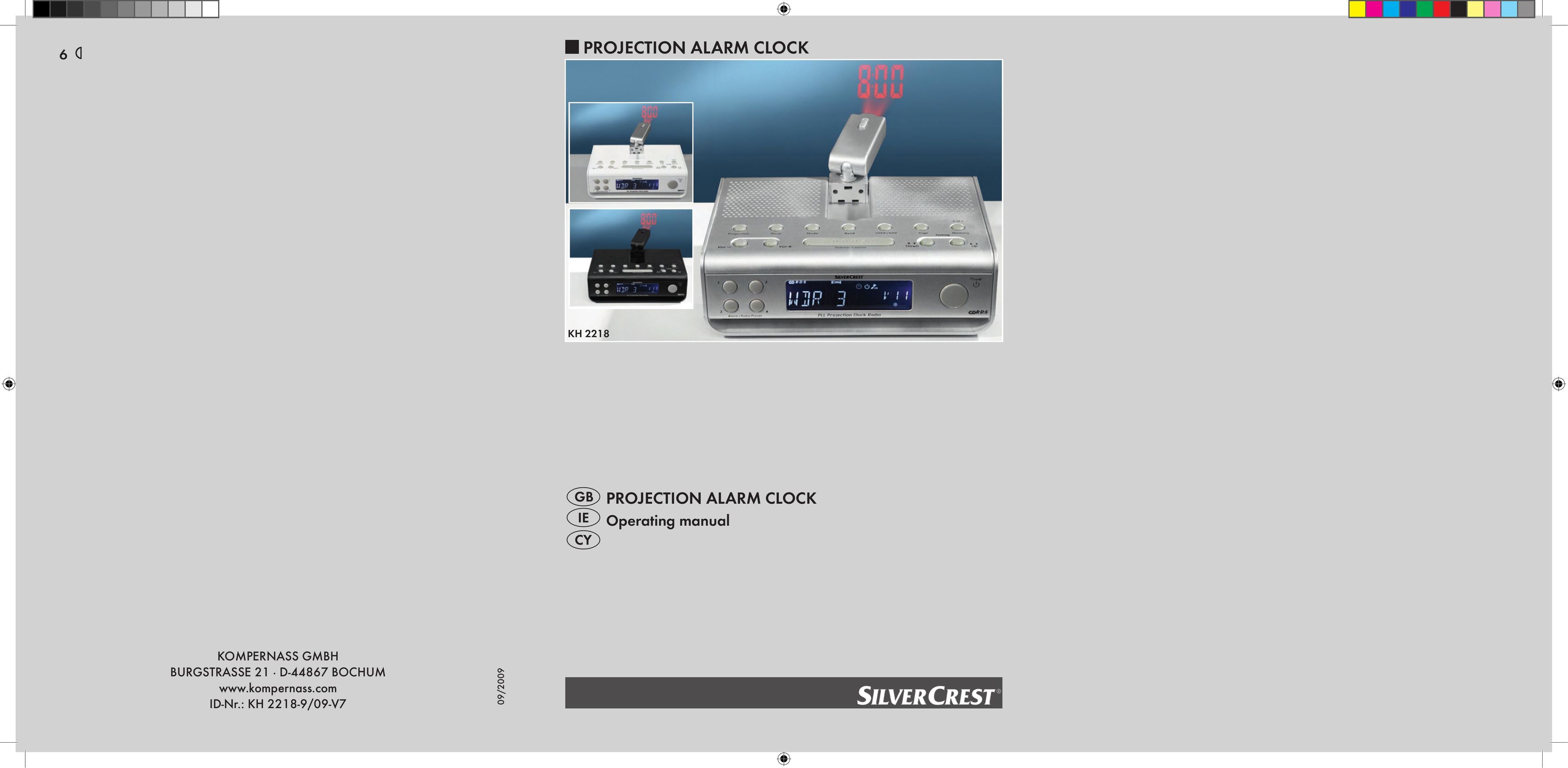 Silvercrest KH 2218 Clock User Manual