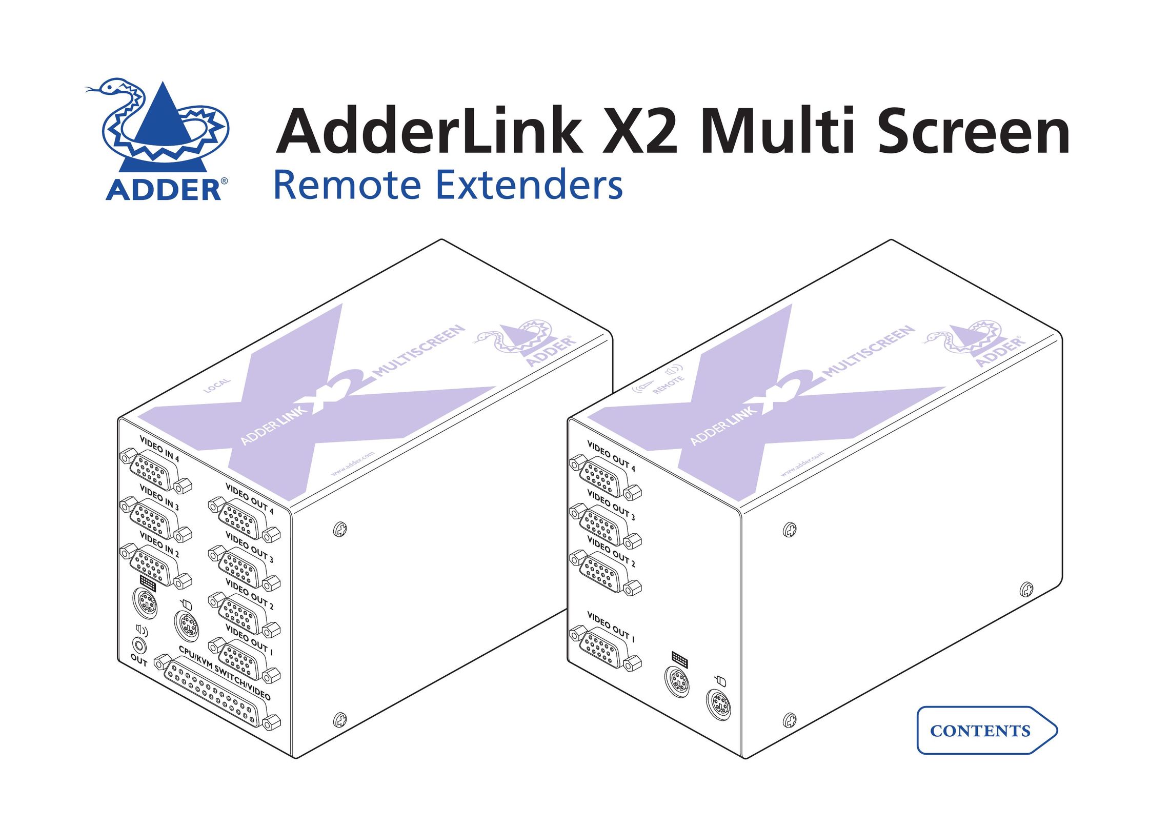 Adder Technology X2 Computer Accessories User Manual
