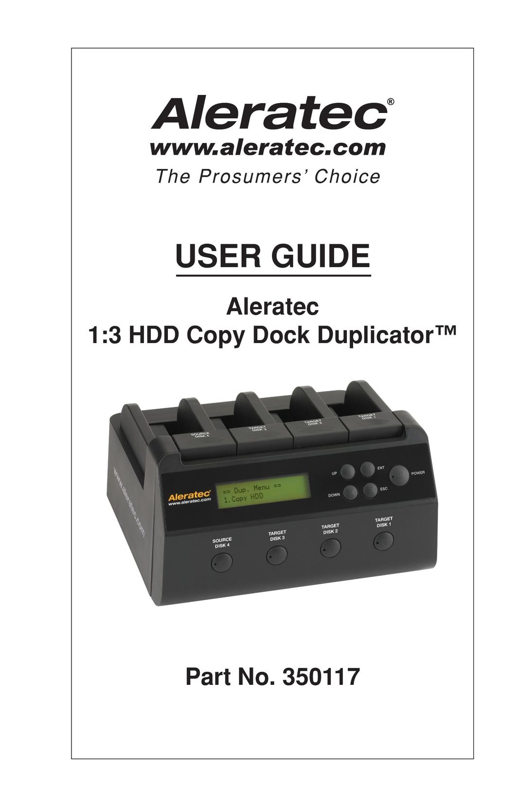 Aleratec 350117 Computer Accessories User Manual