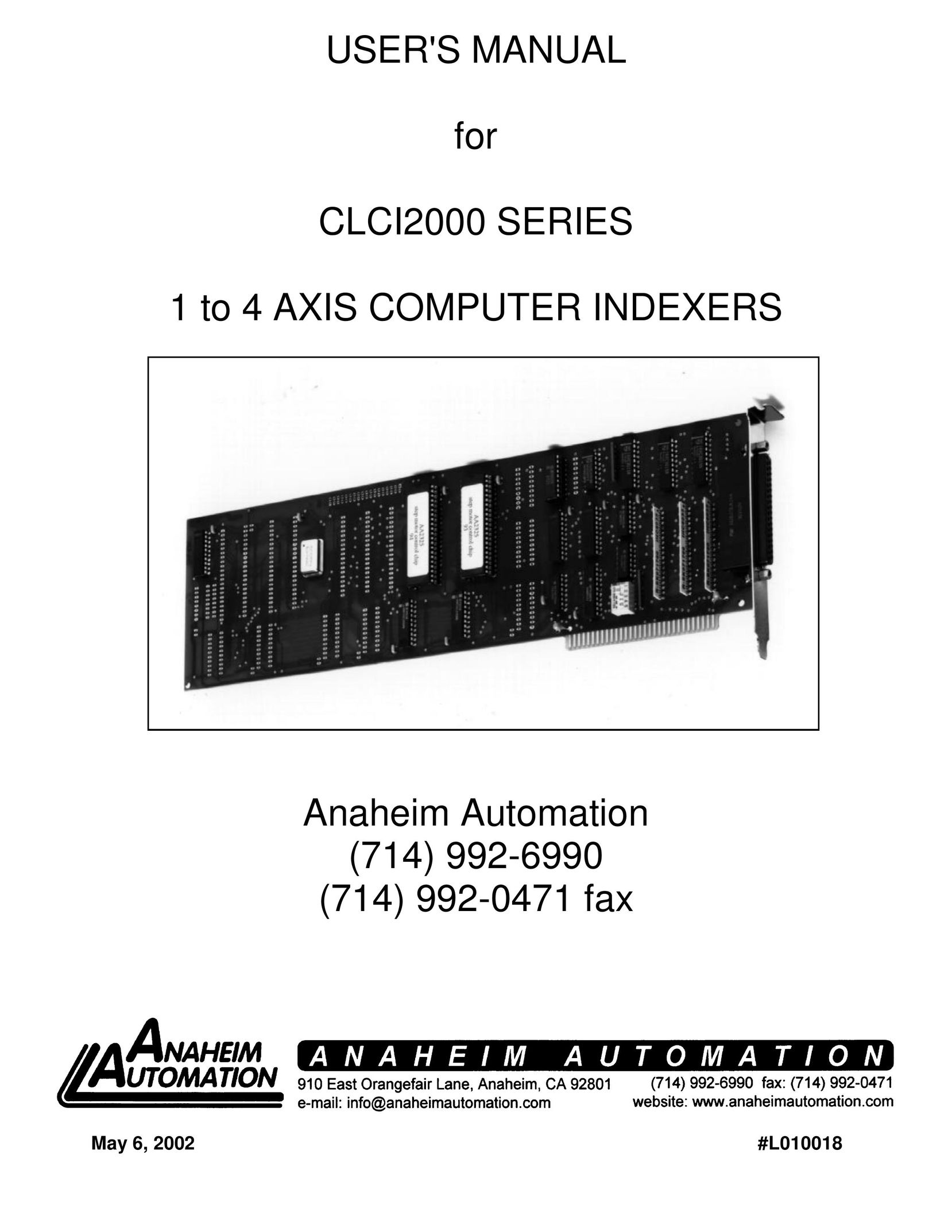 Anaheim CLCI2000 Computer Accessories User Manual