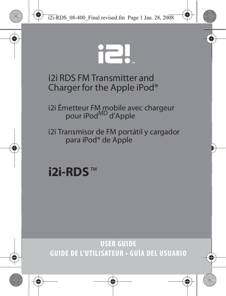 Apple i2i-RDS Computer Accessories User Manual