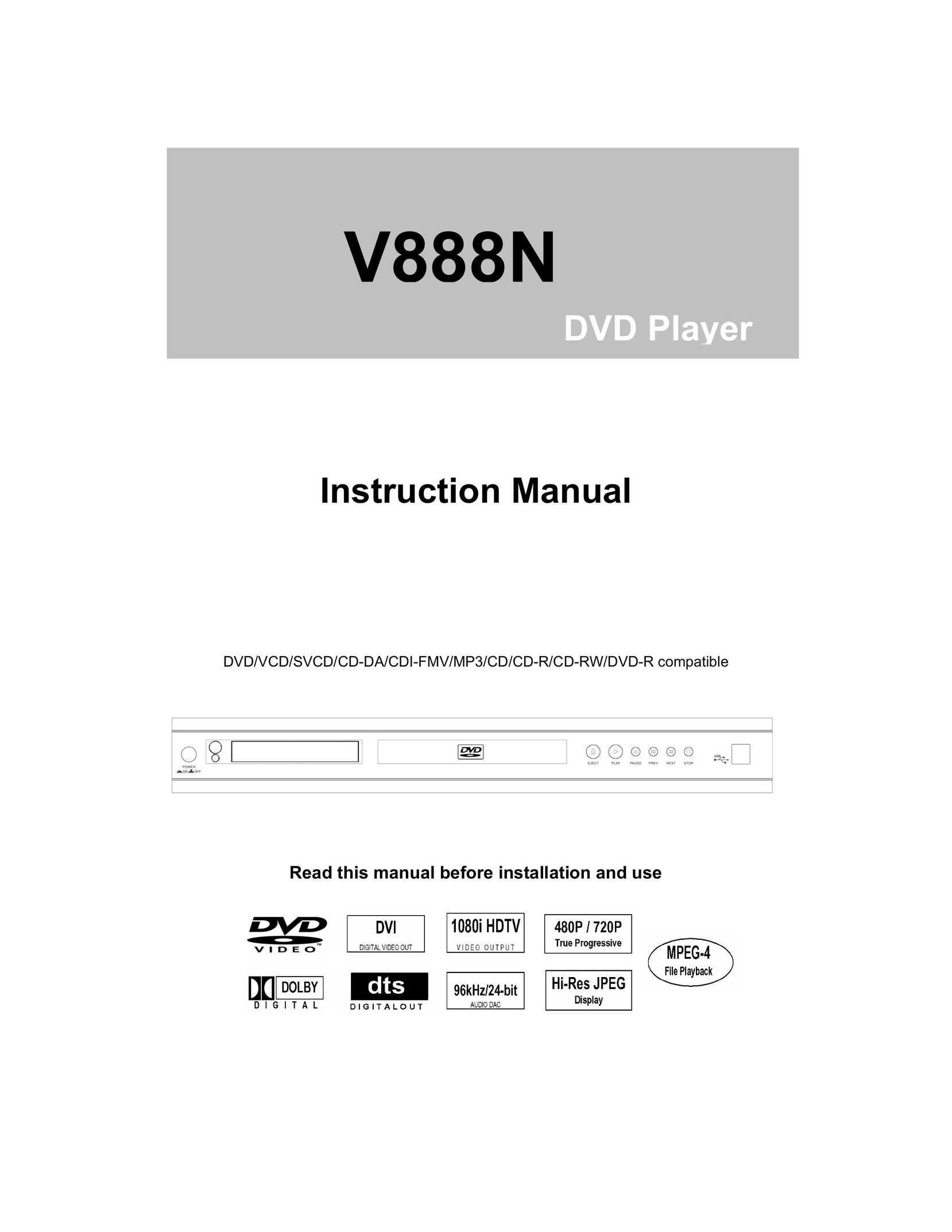 Apple V888N Computer Accessories User Manual