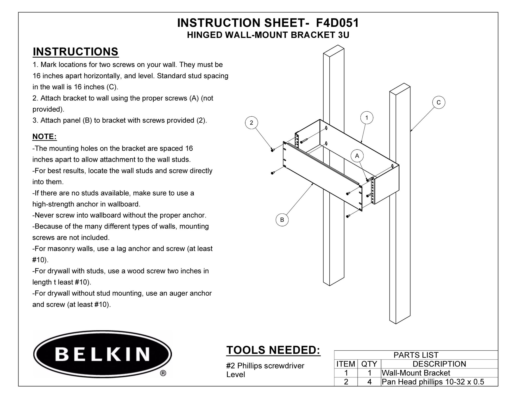 Belkin F4D051 Computer Accessories User Manual