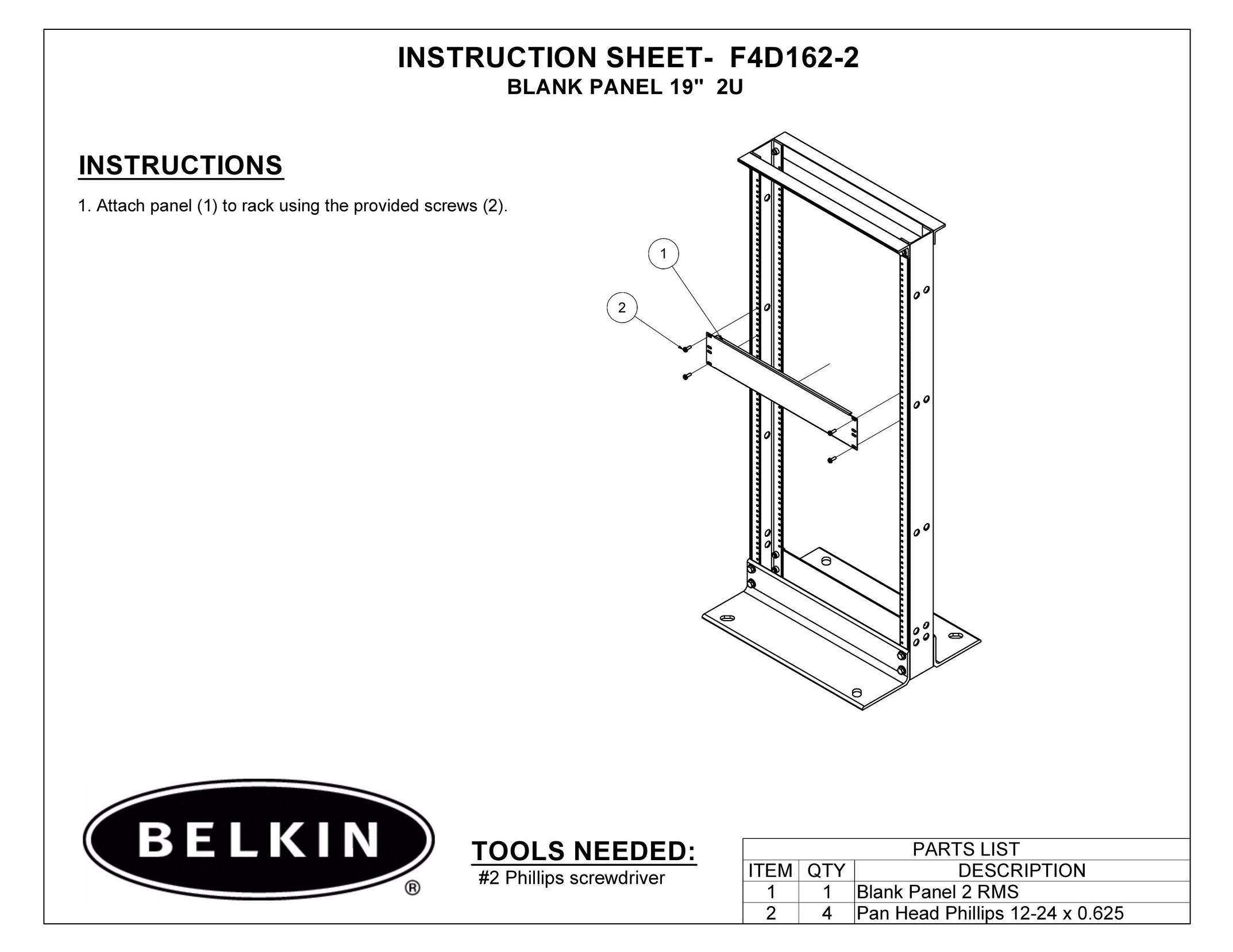 Belkin F4D162-2 Computer Accessories User Manual