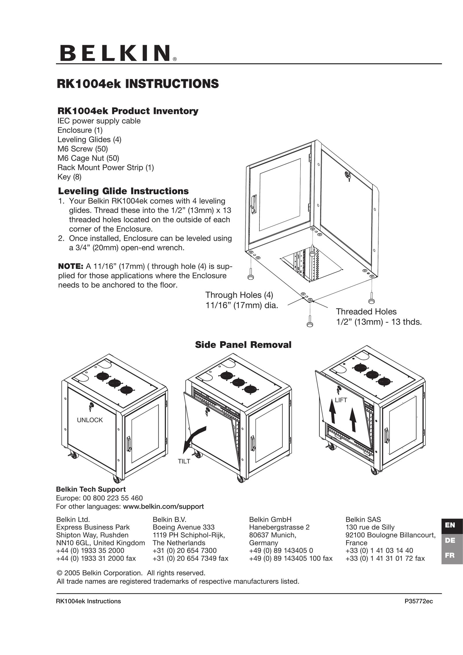 Belkin RK1004ek Computer Accessories User Manual