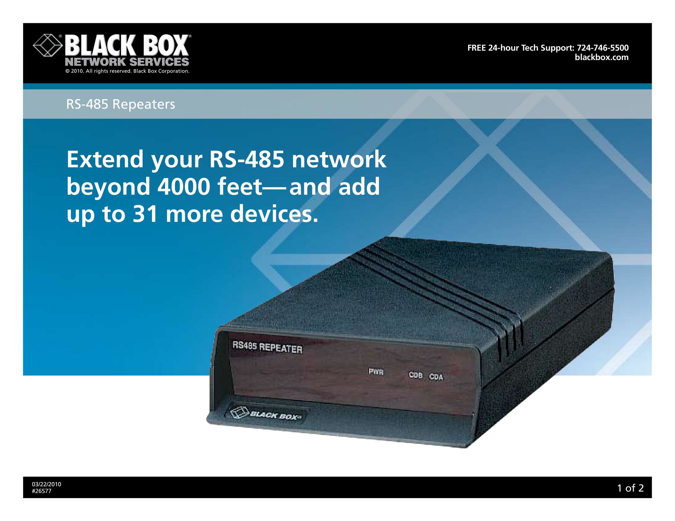 Black Box 26577 Computer Accessories User Manual