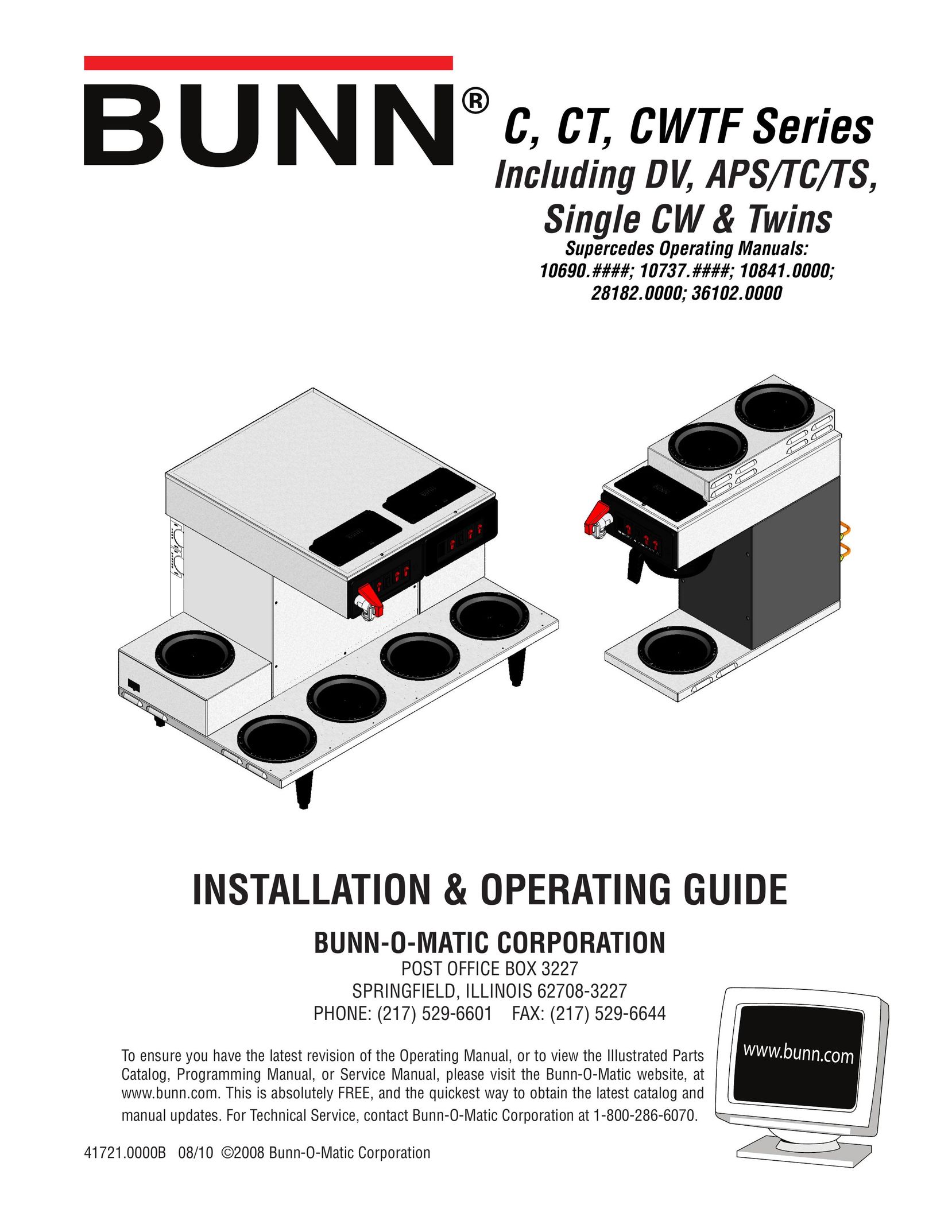 Bunn CT Computer Accessories User Manual