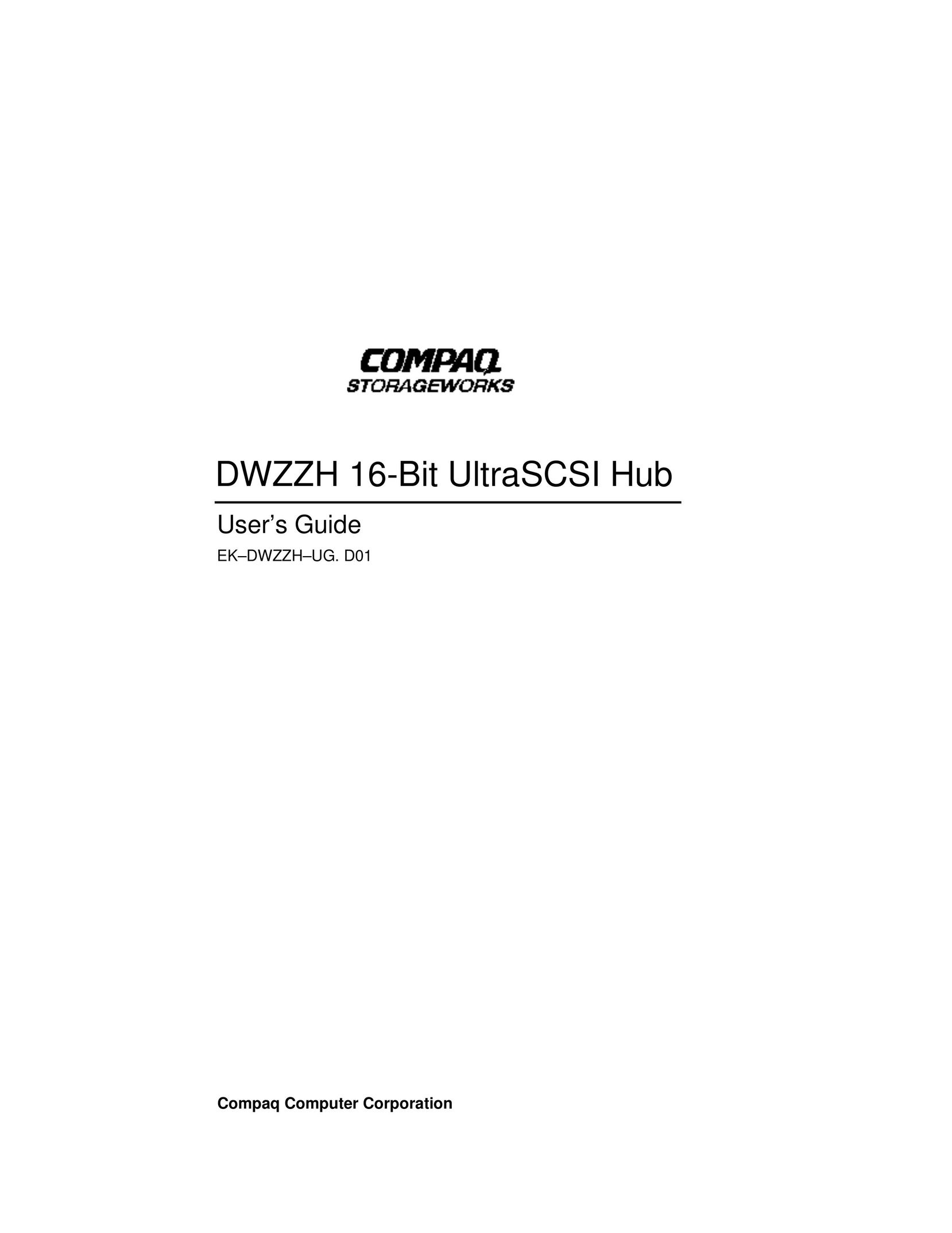 Compaq DWZZH Computer Accessories User Manual