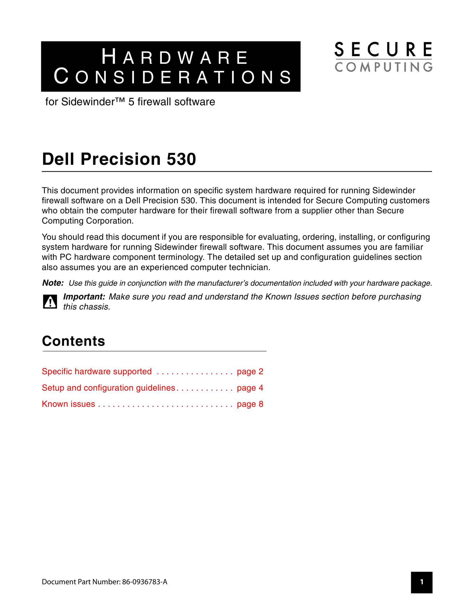 Dell 530 Computer Accessories User Manual