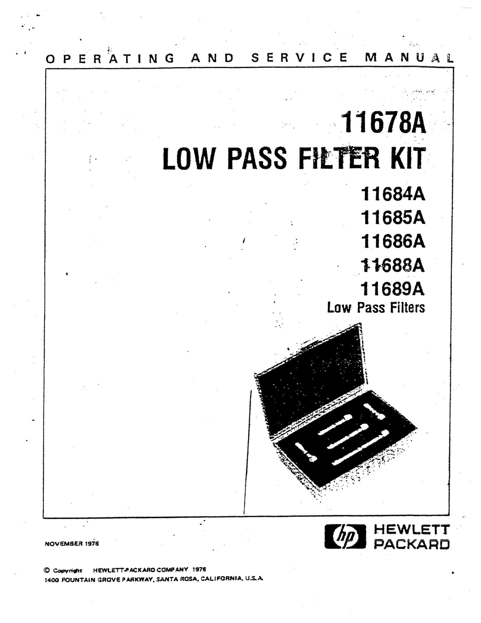 HP (Hewlett-Packard) 11686A Computer Accessories User Manual