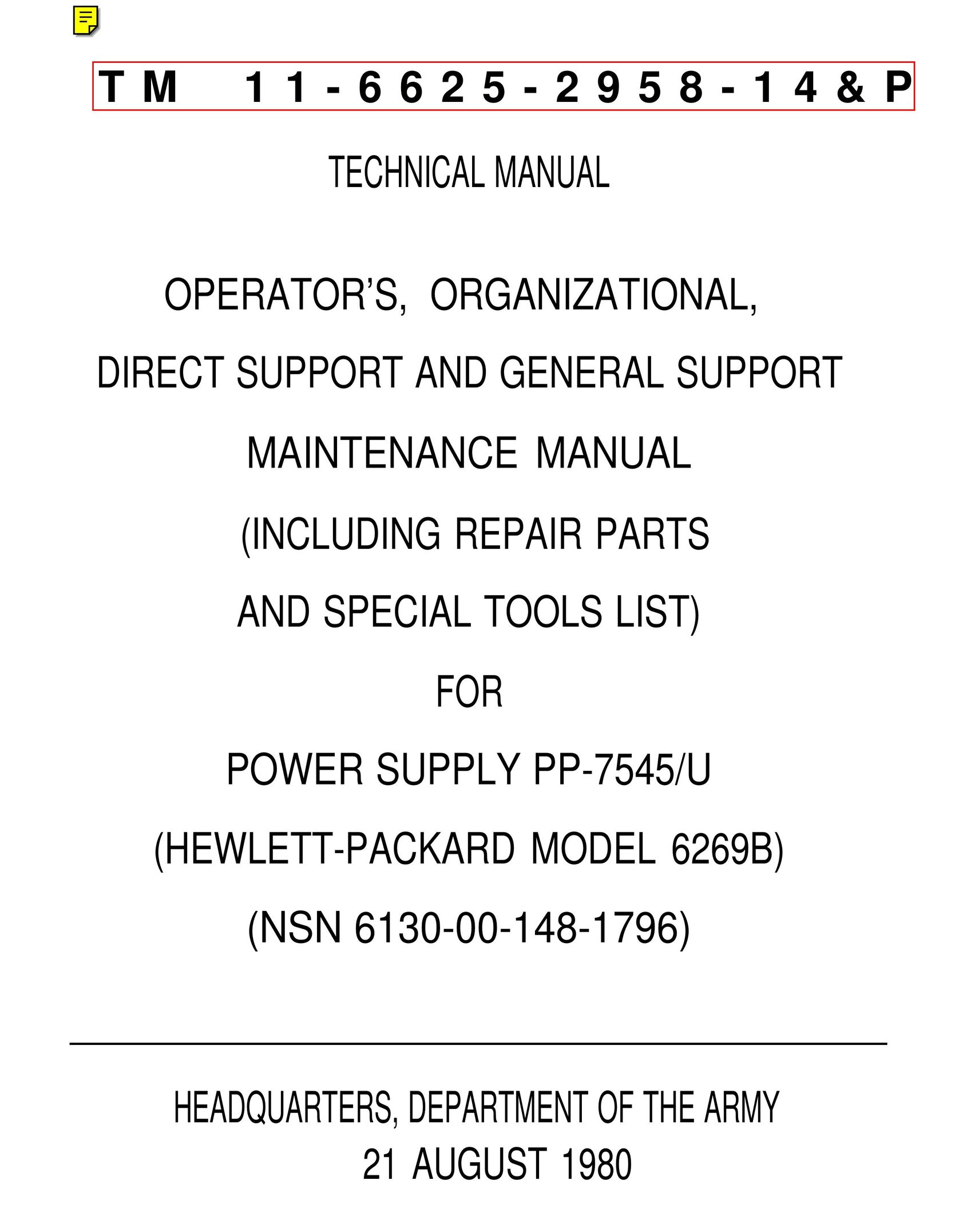 HP (Hewlett-Packard) 6269b Computer Accessories User Manual