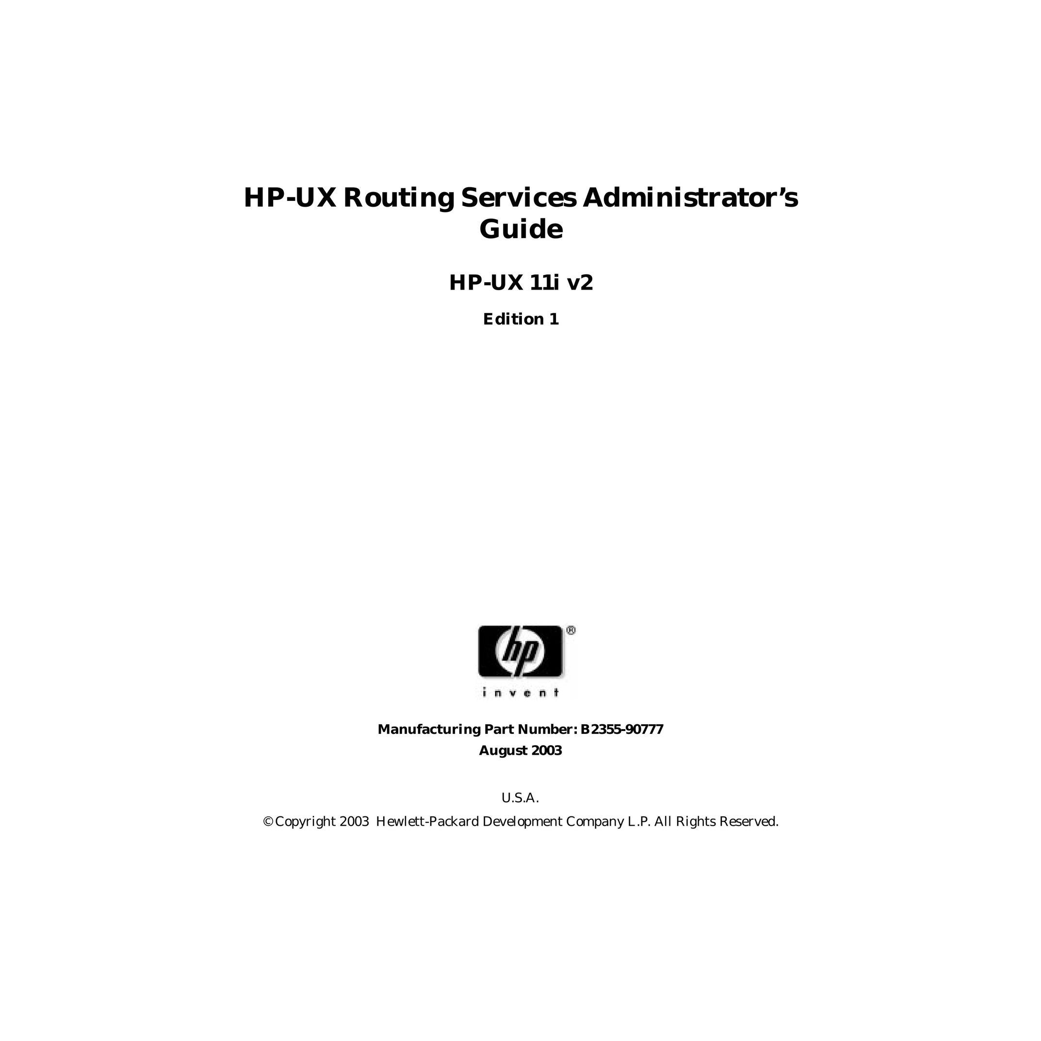 HP (Hewlett-Packard) HP-UX 11i v2 Computer Accessories User Manual