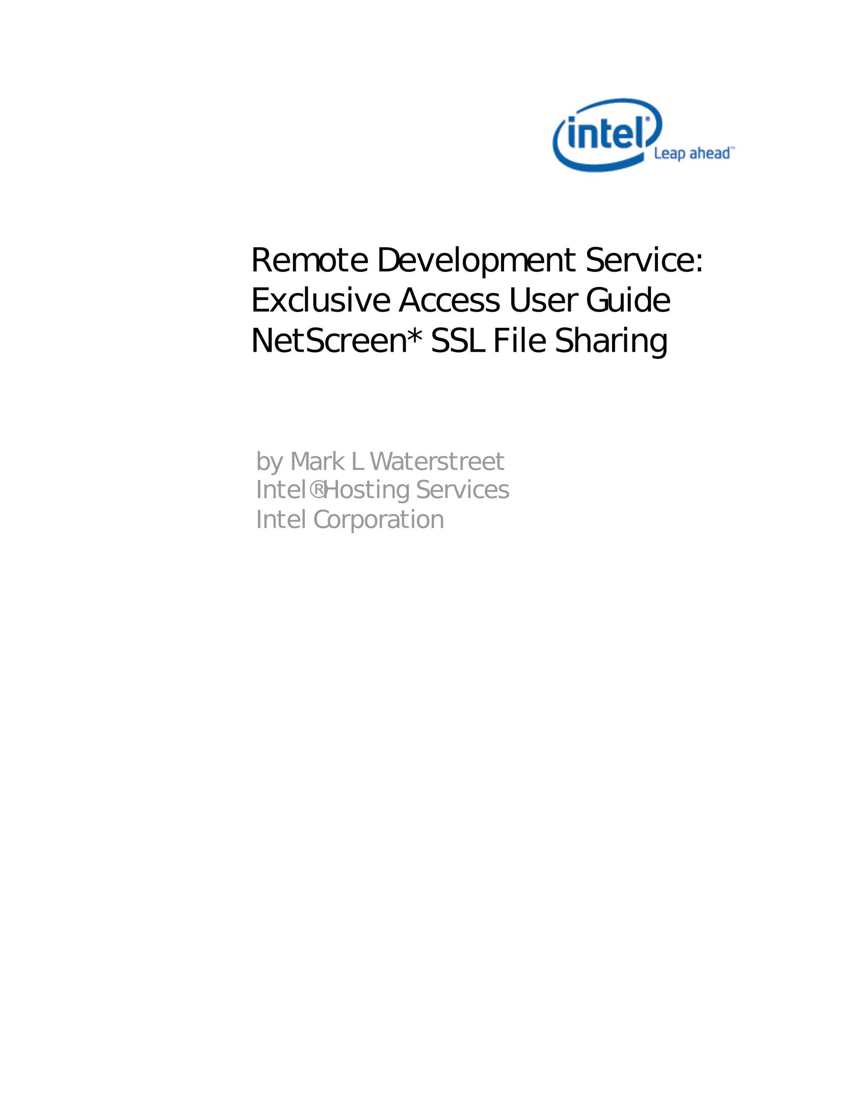 Intel 120000 Computer Accessories User Manual