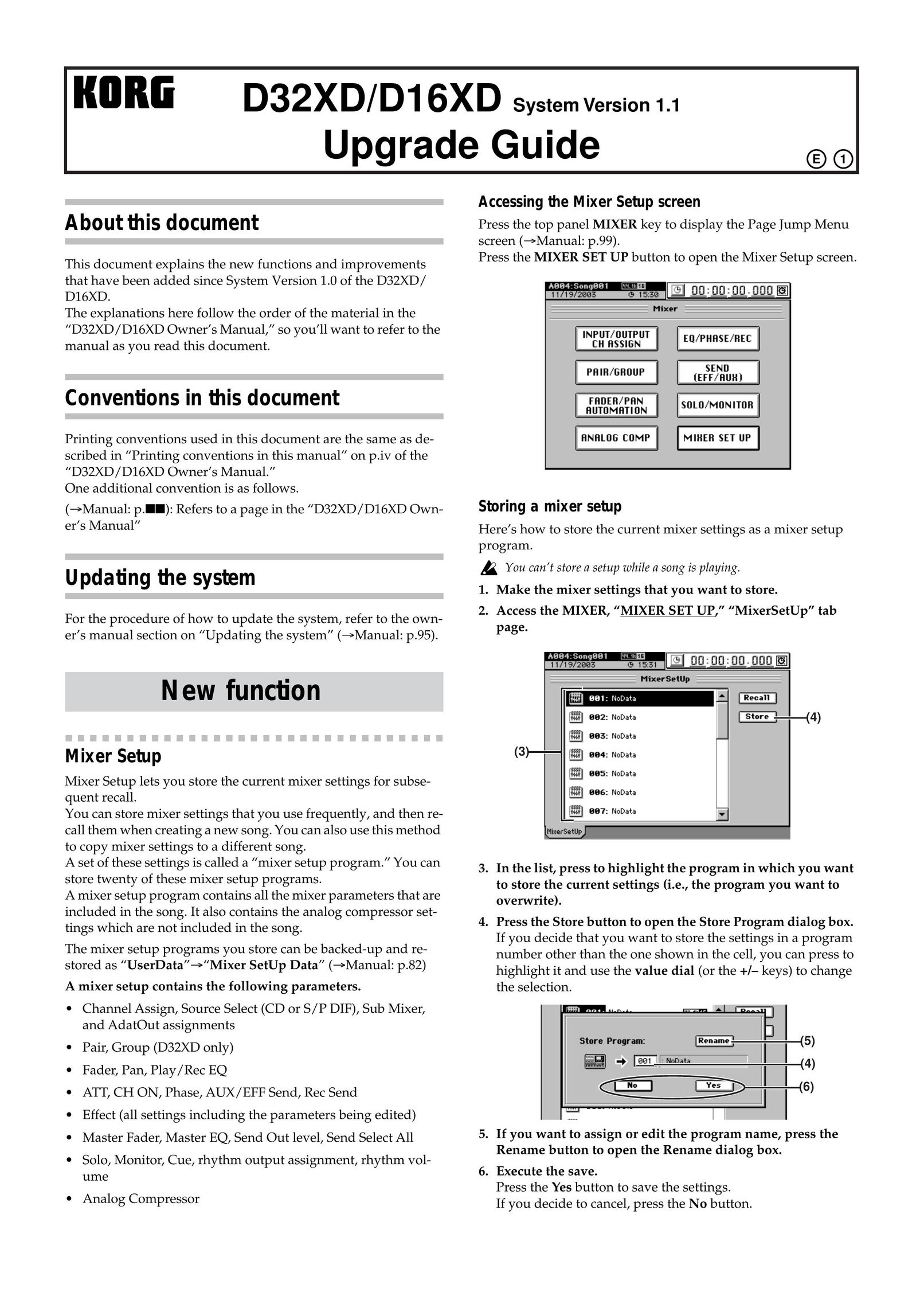 Korg D16XD Computer Accessories User Manual