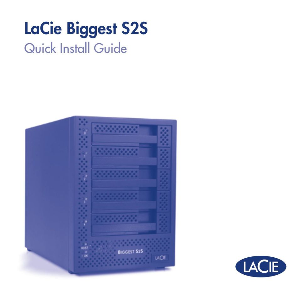 LaCie S2S Computer Accessories User Manual