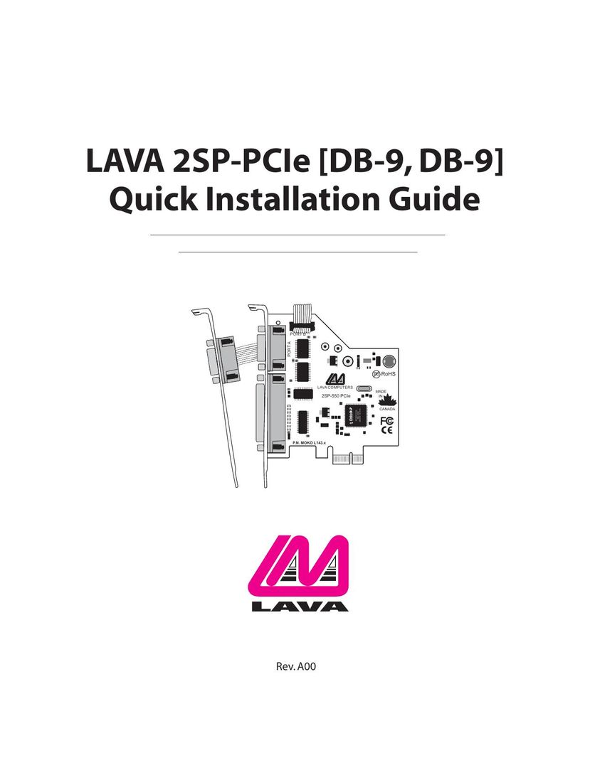 Lava Computer 2SP-550 Computer Accessories User Manual