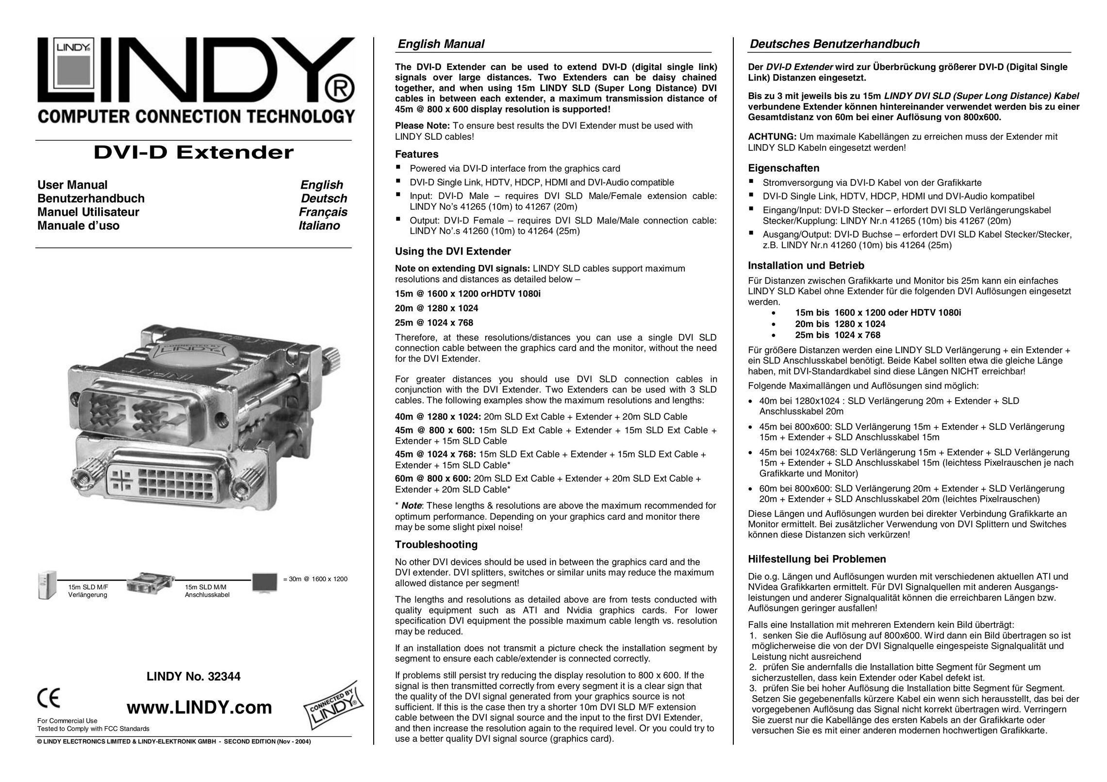 Lindy 32344 Computer Accessories User Manual