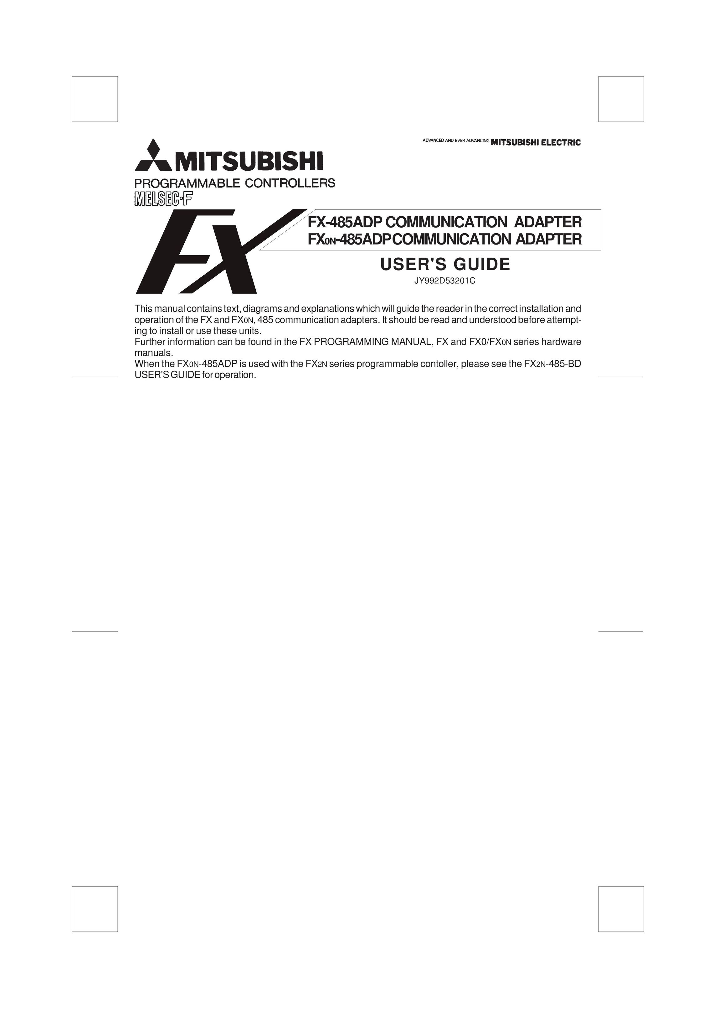 Mitsubishi Electronics FX-485ADP Computer Accessories User Manual
