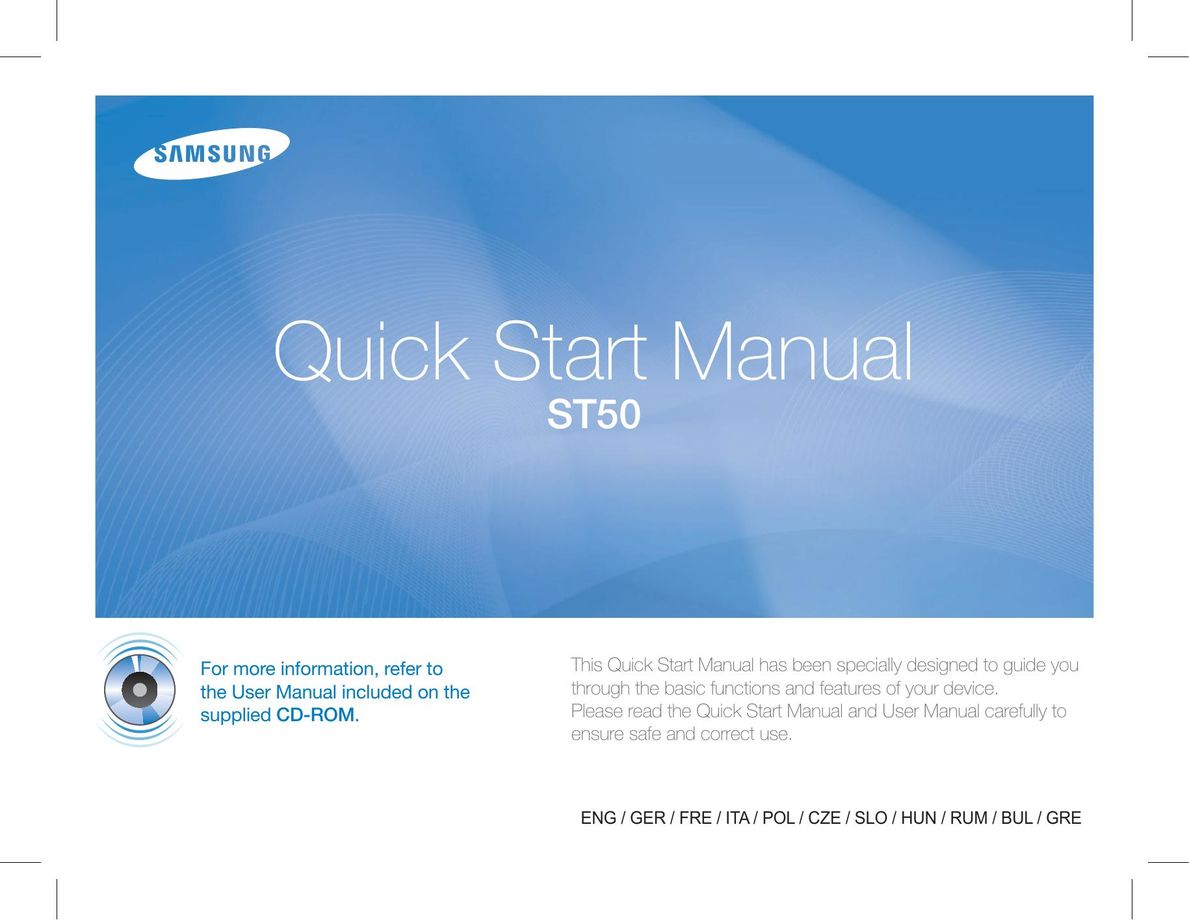 Samsung ST50 Computer Accessories User Manual