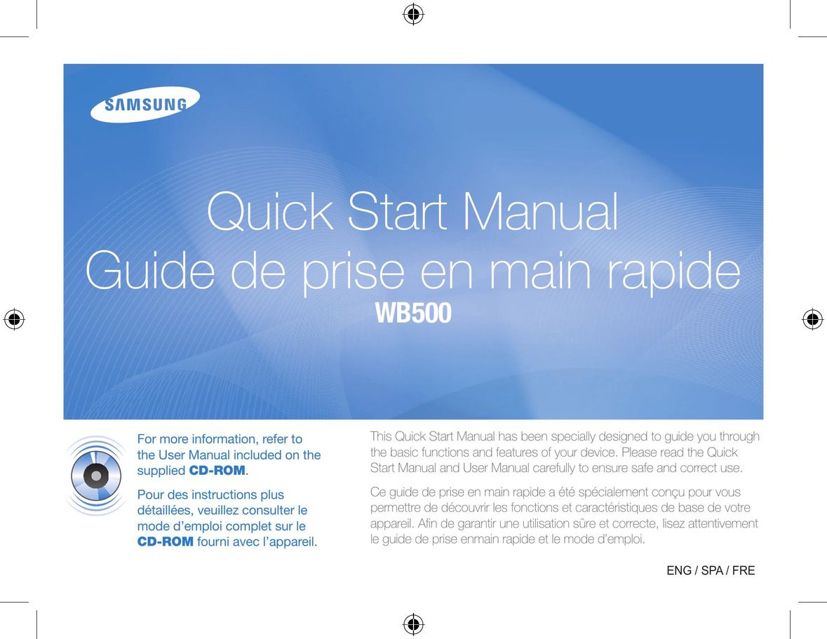 Samsung WB500 Computer Accessories User Manual