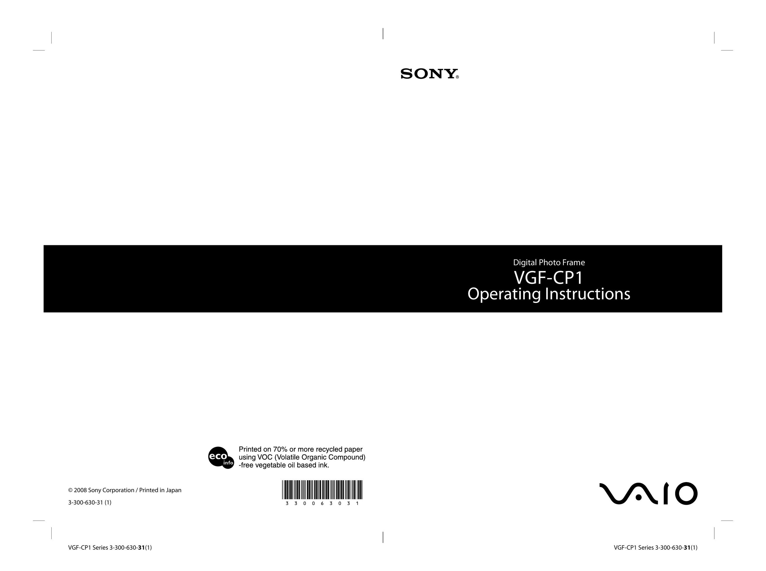 Sony VGF-CP1 Computer Accessories User Manual