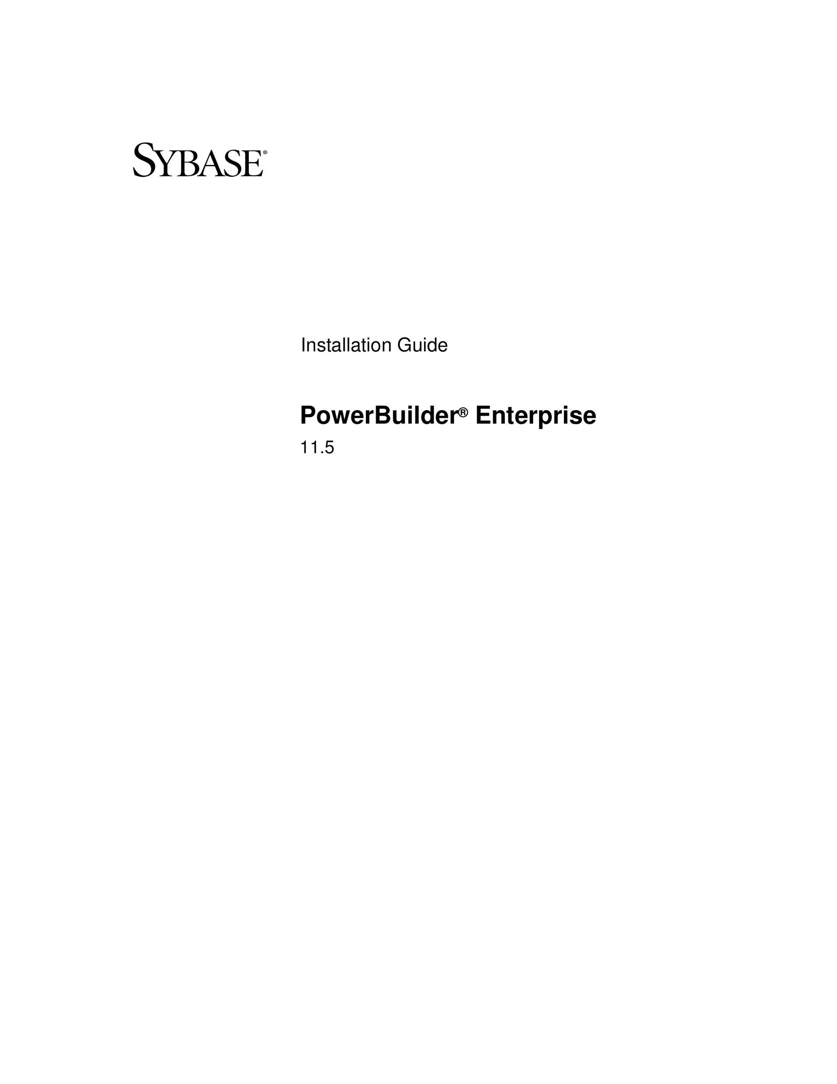 Sybase 6131765115041SS Computer Accessories User Manual
